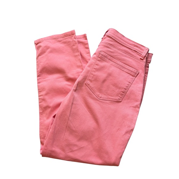 Lee Platinum Label Women's Jeans Size 8 Med Coral Pink Straight Leg Stretch - Picture 1 of 10